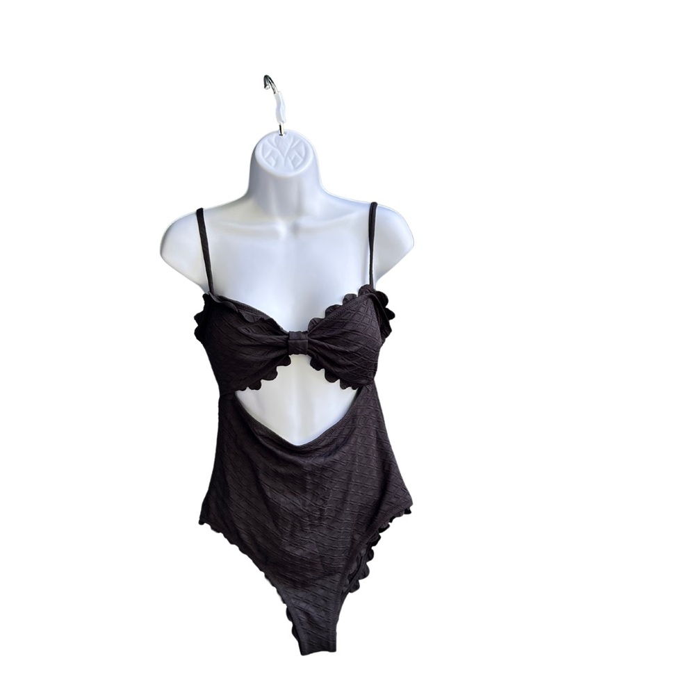 Cupshe Women Black One Piece Swimsuit Sz L
